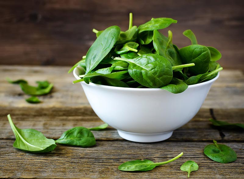 برای صاف شدن شکم چه بخوریم,رژیم غذایی شکم تخت,baby-spinach اسفناج