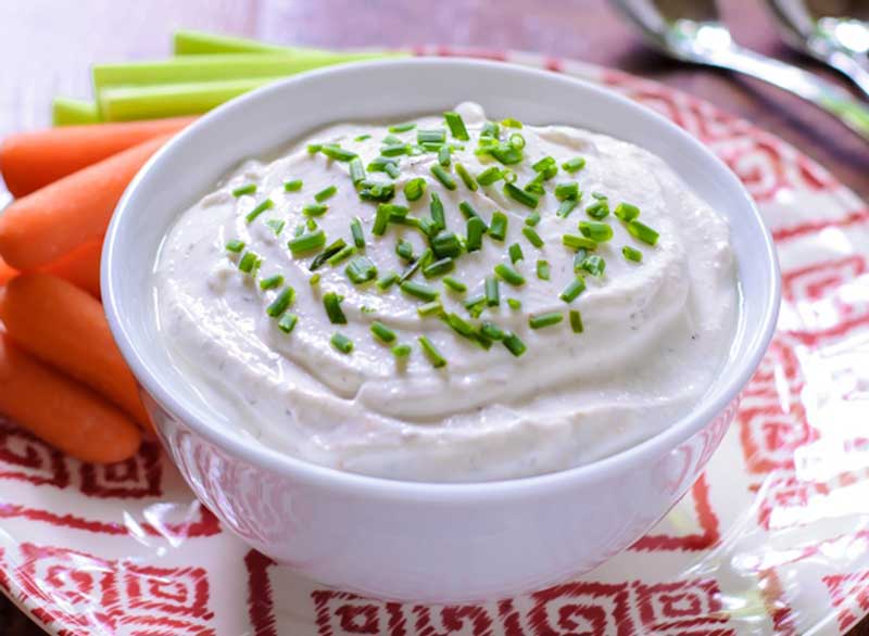 رژیم لاغری سریع با ماست,greek-yogurt-ranch-dip