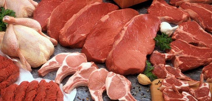 کالری انواع گوشت meats